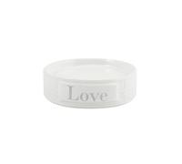 MSV Porte Savon Céramique Love Blanc