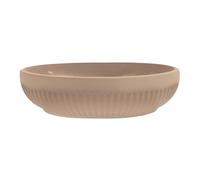 MSV - Porte Savon Gino Cappuccino - Céramique Design Original - 12 x 9,4 x 2,5 cm - Beige - Idéal pour Salle de Bain et Douche - Style Élégant et Fonctionnel