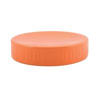MSV - Porte-Savon Haban - Design Moderne pour Salle de Bain - Matériau Résistant à l'eau - Idéal pour Tous Types de Savons en Acier - Couleur Orange