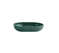 MSV - Porte-Savon Inagua - Design Moderne pour Salle de Bain - Taille 13 x 10 x 3 cm - Couleur Vert Foncé - Matériau Résistant à l'eau - Idéal pour Tous Types de Savons