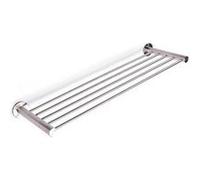 Msv porte serviettes étagère mural en inox siwa brossé G