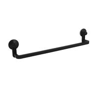 MSV Porte Serviettes Mural à ventouses en PVC Noir Mat