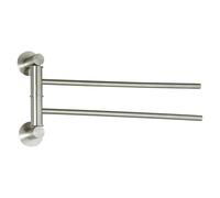 MSV Porte Serviettes Mural Double INOX SIWA Brossé