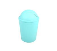 MSV - Poubelle à Bascule PP AKO - Capacité 5,5 L - Design Compact et Pratique - Idéale pour Salle de Bain ou Cuisine - Couleur Aqua-Blue - Fonctionnement Simple