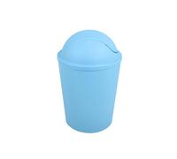 MSV - Poubelle à Bascule PP AKO - Capacité 5,5 L - Design Compact et Pratique - Idéale pour Salle de Bain ou Cuisine - Couleur Light-Blue - Fonctionnement Simple