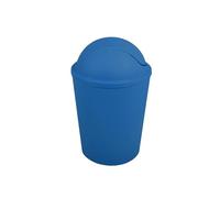 MSV - Poubelle à Bascule PP AKO - Capacité 5,5 L - Design Compact et Pratique - Idéale pour Salle de Bain ou Cuisine - Couleur Dark-Blue - Fonctionnement Simple