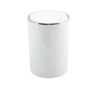 MSV Poubelle à bascule PP KAMAKA 6L Blanc