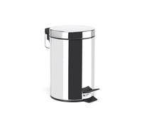 MSV Poubelle à pédale Inox 5L Miroir