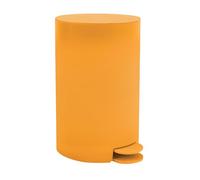 MSV, Poubelle à cosmétiques Modèle Osaki, 3 litres, Couvercle, Poubelle à Pédale pour Toilettes Salles de Bain, Compact, Petit Espace, avec Récipient intérieur Amovible, Safran