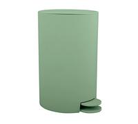 MSV, Poubelle à cosmétiques Modèle Osaki, 3 litres, Couvercle, Poubelle à Pédale pour Toilettes Salles de Bain, Compact, Petit Espace, avec Récipient intérieur Amovible, Vert Basile