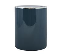 MSV Salle de Bains Aspen Design Poubelle Salle de Bains Poubelle à pédale Poubelle Push à Couvercle basculant Récipient à ordures à Couvercle oscillant 6 litres (ØxH): Approx. 18,5 x 26cm Pétrole