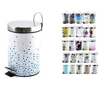 MSV Poubelle à pédale INOX 3L Brest Bleu