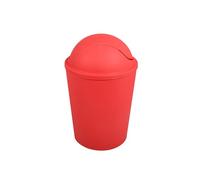 MSV France Poubelle à bascule AKO 5,5 L avec couvercle rabattable Rouge