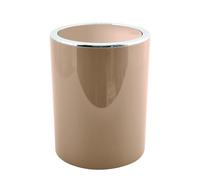 MSV - Poubelle AS Kamaka 6L Cappuccino - Design Compact - 24.2 x 19 x 19 cm - Couleur Élégante pour Cuisine et Salle de Bain - Couvercle Pratique - Usage Intérieur