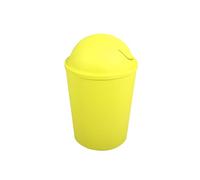 MSV - Poubelle avec Couvercle Rabattable AKO - Capacité 5,5 L - Design Compact et Pratique - Idéale pour Salle de Bain ou Cuisine - Couleur Pistachio - Fonctionnement Simple