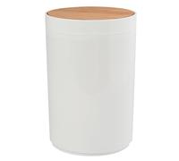 MSV PP & Bamboo Trash Can OSLO 5L White