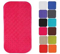 tapis fond de baignoire antidérapant caoutchouc class 36x76cm rose fuschia