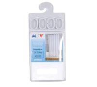 MSV, Rideau de Douche, en Polyester, Revêtement antibactérien, Anneaux Inclus, Lavable à 30°, Imperméable Tissu Lavable en Machine Rideau Salle de Bain, Blanc, 240 x 200 cm