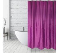 MSV, Rideau de Douche, en Polyester, Revêtement antibactérien, Anneaux Inclus, Lavable à 30°, Imperméable Tissu Lavable en Machine Rideau Salle de Bain, Violet Rose, 180 x 200 cm