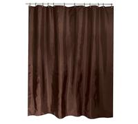 MSV France - Rideau de douche - Polyester - 180 x 200 cm - Chocolat