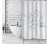 MSV Rideau de Douche en polyester180 x 200 cm Vitis, 200 x 180 cm