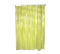 MSV, Rideau de Douche, en PVC, Revêtement antibactérien, 100% Vinyle, Design Moderne, Anneaux Inclus, Revêtement antibactérien et Hydrofuge, Lavable à 40°c, Vert, 180 x 200 cm