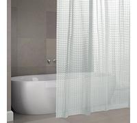 MSV Rideau de Douche EVA 180x200cm Premium 3D Transpararent