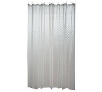 MSV Rideau de Douche EVA Bombay 180x200cm QUALITÉ Premium Transparent - Anneaux Inclus