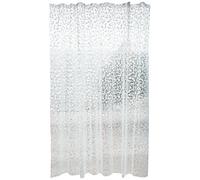 MSV Rideau de Douche EVA Odense 180x200cm QUALIÉ Premium Transparent -Anneaux Inclus
