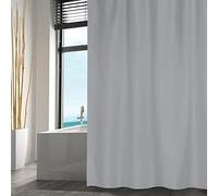 MSV Rideau de douche Polyester 180 x 200 cm Gris