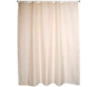MSV Rideau de Douche Polyester BERBERA 180x200cm QUALITÉ Premium Marron Beige - Anneaux Inclus