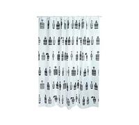 MSV Rideau de Douche Polyester Moshi 180x200cm QUALITÉ Premium Chocolat