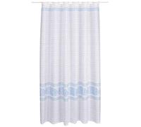 MSV Rideau de Douche Polyester TORALLA 180x200cm QUALITà Premium Bleu - Anneaux Inclus