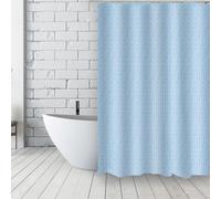 MSV Rideau de Douche polyester180 x 200 cm au Fil d'eau 200 x 180 cm