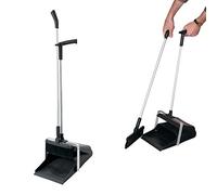 MSV Set Pelle Rabattable et Brosse, métal, Noir, 26 x 47 x 0.82 cm