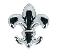 MSV Spirella, Crochets en Mako Argent pour Salle de Bain, Design Élégant et Pratique, Idéal pour Accrocher Serviettes et Accessoires, Taille Standard, Couleur Argentée