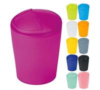 MSV Spirella, Poubelle Design Moderne et Pratique pour la Maison, idéale pour la Cuisine ou la Salle de Bain, Format Compact, Couleur Rose givré, Taille Petite