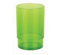 MSV Spirella, Verre à Dents en Acrylique Transparent de Couleur Vert Kiwi, Design Élégant et Pratique pour Salle de Bain, Idéal pour Un Usage Quotidien - Taille Unique, Vert Kiwi