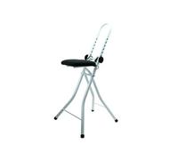 MSV, Tabouret de Repassage Ajustable & Pliable en Acier (46x47x91cm), Ajustable en Hauteur, offrant Une Plage de réglage de 17 cm à 32,5 cm, Pliable, Peut être Facilement rangé, Jusqu'à 100 kg