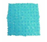 MSV - Tapis à Douche Galets - 100% PVC sans Phtalates - 53 x 53 cm - Bleu - Surface Antidérapante pour Sécurité et Confort - Conception Respectueuse de la Santé