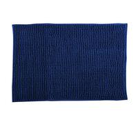 MSV Tapis de Bain Microfibre Chenille 40x60cm Bleu Foncé