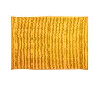 MSV Tapis de Bain Tapis de Douche „Chenille“ Poils Longs Microfibres Moelleux Anti-dérapant 40x60 cm Safran Jaune