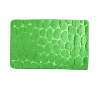 MSV - Tapis de Bain en Mousse Pierres Basil - Absorbant et Antidérapant - 50 x 80 cm - Vert Basilic - Confort Doux et Séchage Rapide - Idéal pour Salle de Bain et Douche
