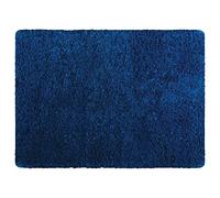 MSV - Tapis de Bain Microfibre - 40 x 60 cm - Bleu Foncé - Confort Douillet - Absorption Rapide - Idéal pour Salle de Bain - Facile à Entretenir - Séchage Rapide