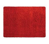 MSV - Tapis de Bain Microfibre - 40 x 60 cm - Rouge - Confort Douillet - Absorption Rapide - Idéal pour Salle de Bain - Facile à Entretenir - Séchage Rapide