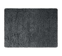 MSV - Tapis de Bain Microfibre - 50 x 70 cm - Gris Foncé - Confort Douillet - Absorption Rapide - Idéal pour Salle de Bain - Facile à Entretenir - Séchage Rapide