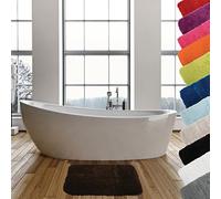 MSV Tapis de Bain Microfibre 50X70cm Chocolat