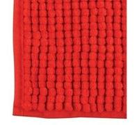 tapis de bain microfibre chenille 60x90cm rouge