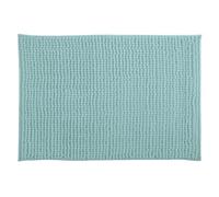 MSV - Tapis de Bain Microfibre Chenille - Poils Longs Anti-dérapant - Lavable en Machine - Boucle d'Accrochage Pratique - Confort et Hygiène Optimisés - Vert Foncé - Unitaire - 40x60 cm