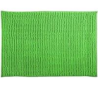 MSV Tapis de Bain Tapis de Douche „Chenille“ Poils Longs Microfibres Moelleux Anti-dérapant 40x60 cm Vert Pastel